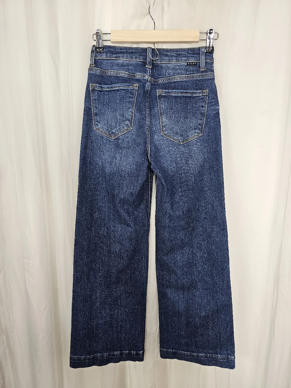 Risen High Rise Wide Leg Trouser Jeans Size 0/24 - Picture 6 of 10